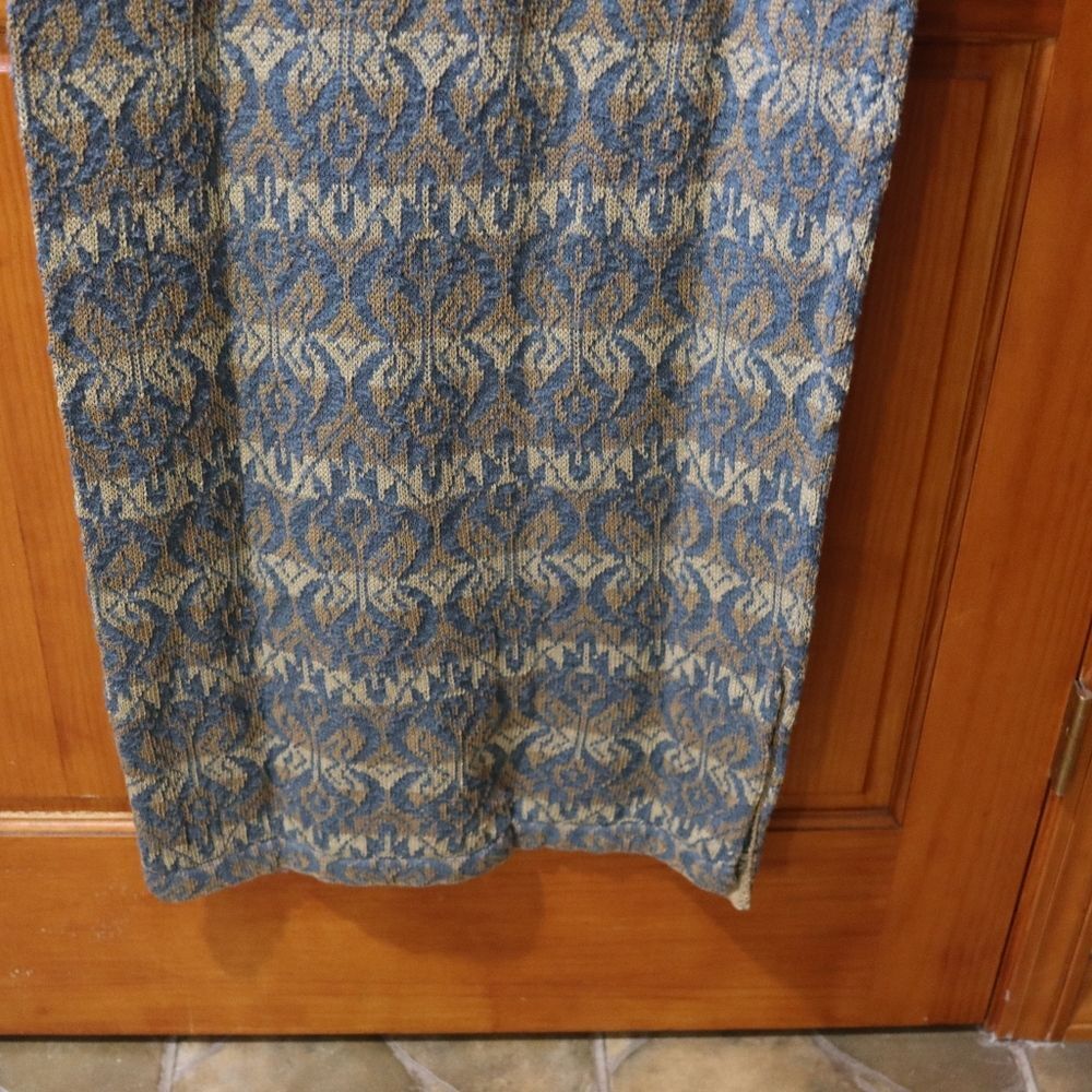 Peruvian Connection Patterned Maxi Dress in Blue and Gold - Picture 8 of 12
